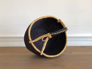 Black Woven Bolga Basket