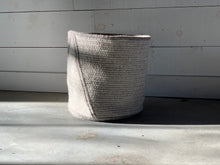 Point Natural Wool Light & Dark Grey Basket