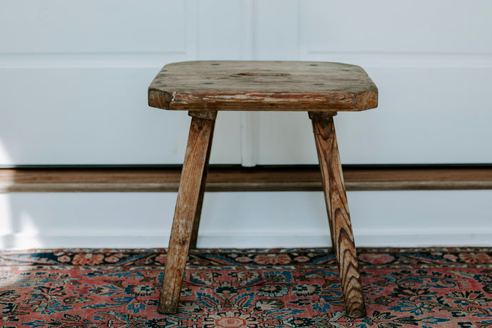 Wooden Stool - France Early 20th Century