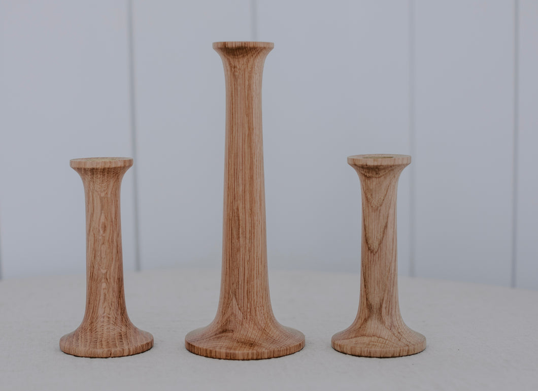 Hawkins NY Simple Candle Holder in Oak Small