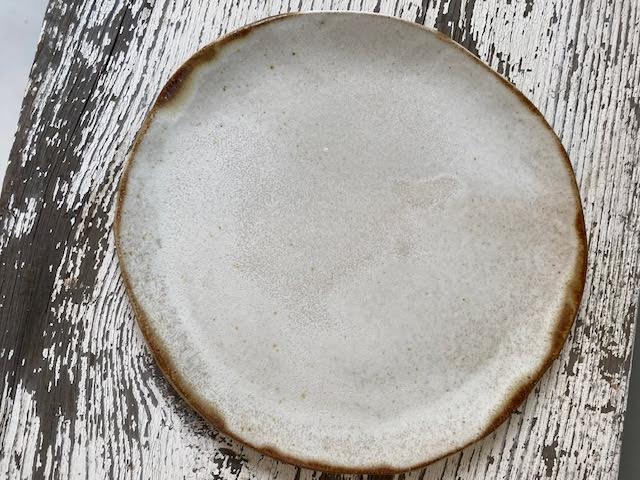 Paige Farrell Ceramics - White/Brown Dessert Plates