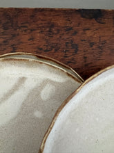 Paige Farrell Ceramics, White/Brown Dessert Plates