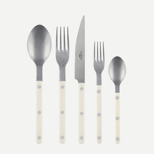 Sabre Bistrot Vintage Solid 5 piece cutlery set -Ivory