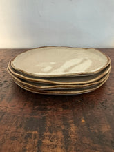 Paige Farrell Ceramics, White/Brown Dessert Plates