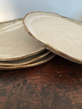 Paige Farrell Ceramics, White/Brown Dessert Plates