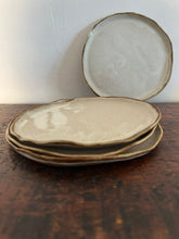 Paige Farrell Ceramics, White/Brown Dessert Plates