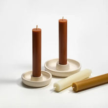 GreenTree Home -Column Candle Pair - Antique