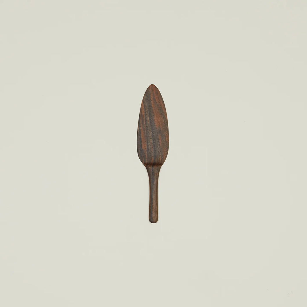 Hawkins NY Hand carved walnut Pie Server