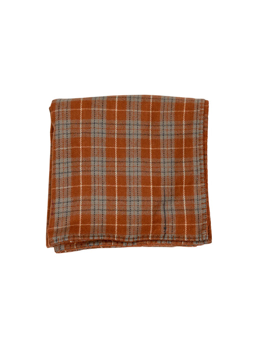 Alamwar Highland- Pumpkin Plaid Wool Throw