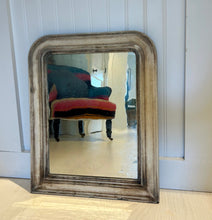 Wood White Patinated Mirror