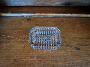 Vintage Glass Trinket Box