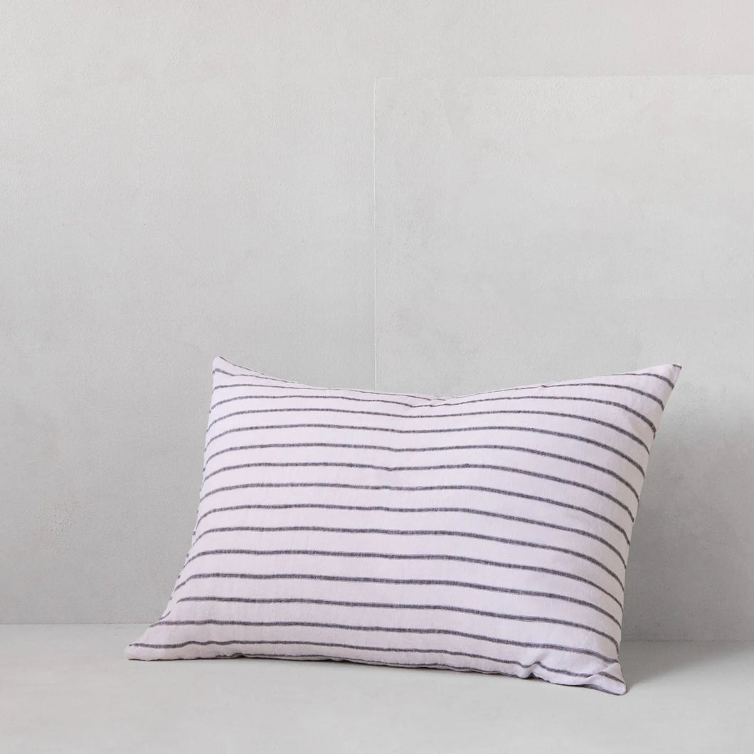 Hale Mercantile Basix Stripe Linen Pillowcase, Standard