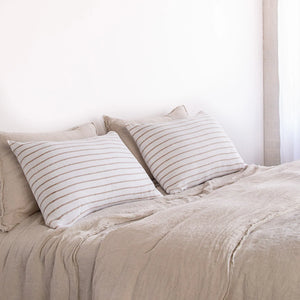 Hale Mercantile Basix Stripe Linen Pillowcase, Standard