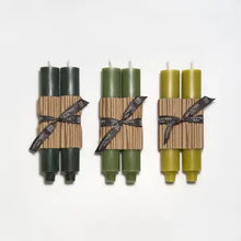 GreenTree Home -Column Candle Pair - Antique