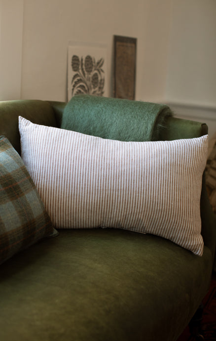 Hale Mercantile Basix Stripe Linen Pillow