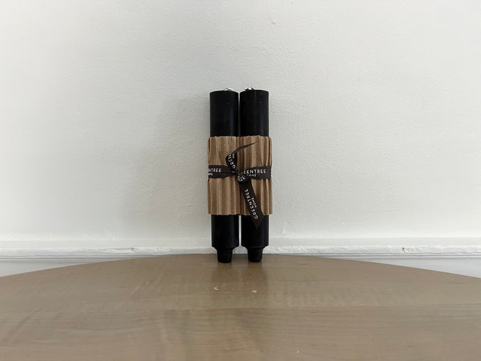 Column Candle Pair - Black