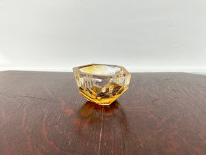 Crystal Dish - Amber 4.25"