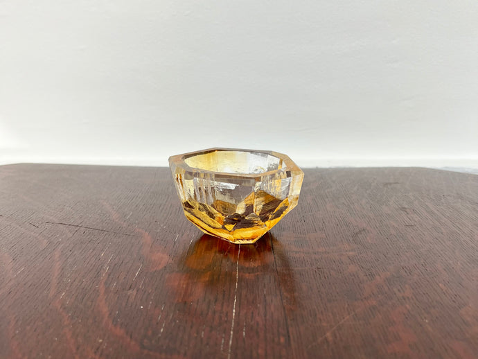 Crystal Dish - Amber 4.25
