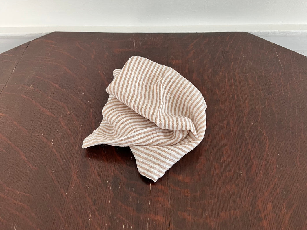 Basix Stripe Linen Napkin in  Ayrton/Russo