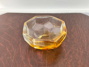 Crystal Dish - Amber 7"