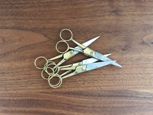 Brass Handle Scissors Small