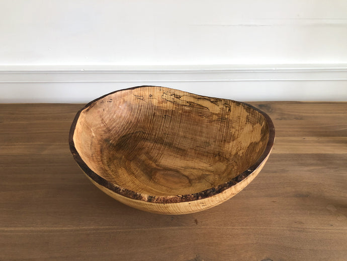 21in Spalted Maple Oval Bowl