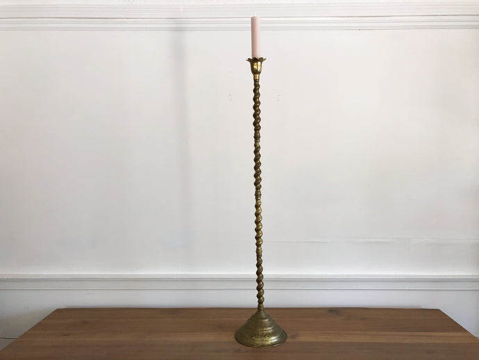 Vintage Brass Candlestick- Large