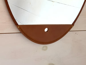 Lostine - Fairmont Leather Long Oval Mirror