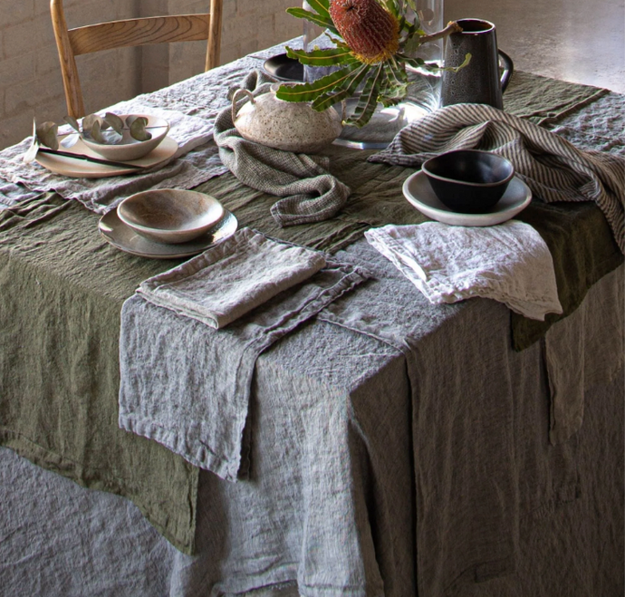 Hale Mercantile Basix Linen Table Runner