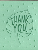 Ink Meets Paper - Leaf Thank You Card