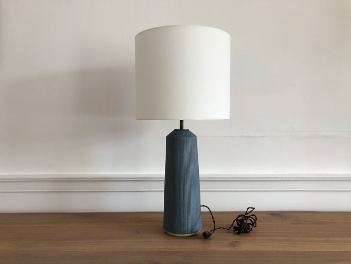 X-Large Matte Blue Column Lamp