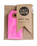 Knot & Bow - Parcel Tags - Neon Pink